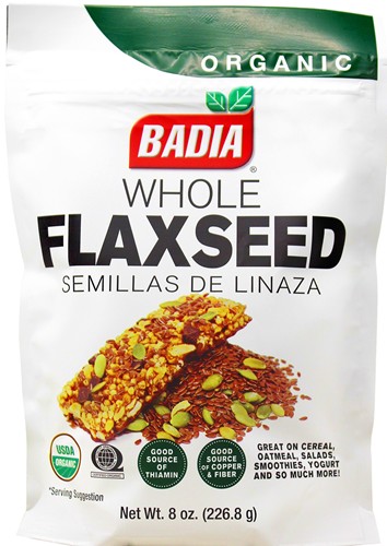 Badia Organic Whole Flax Seeds 8 oz